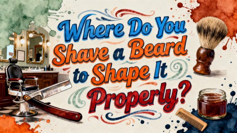 beard shaping techniques location