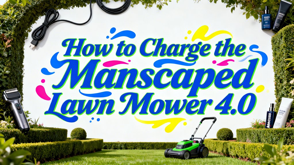 charging manscaped lawn mower