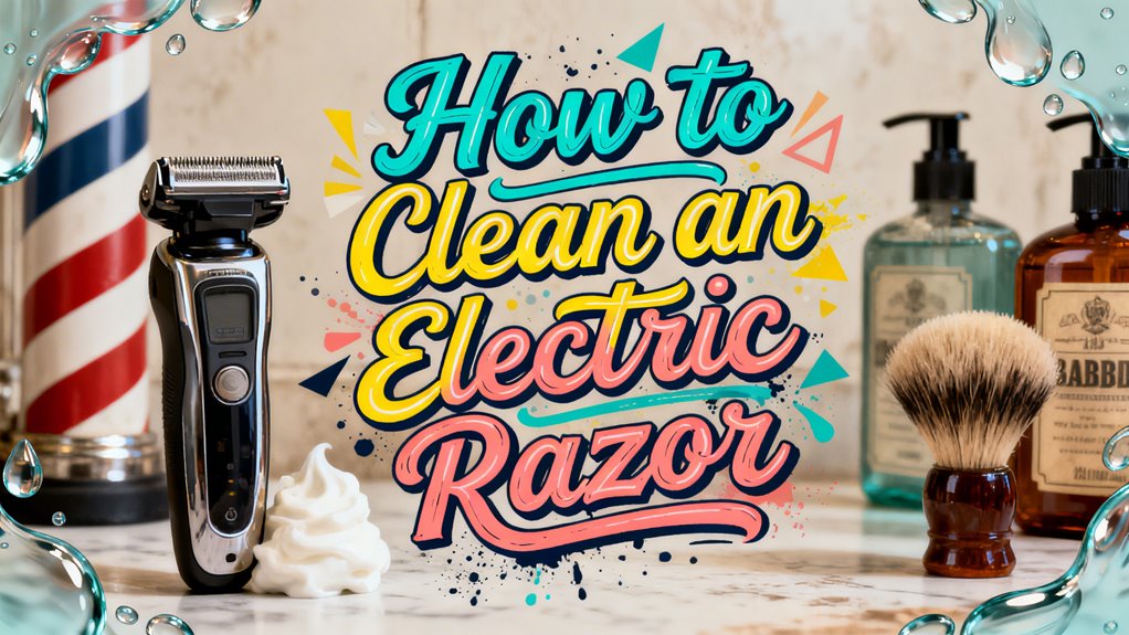 clean electric razor properly