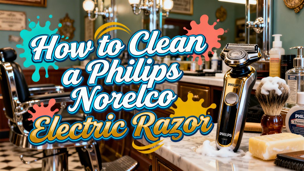 clean philips norelco razor