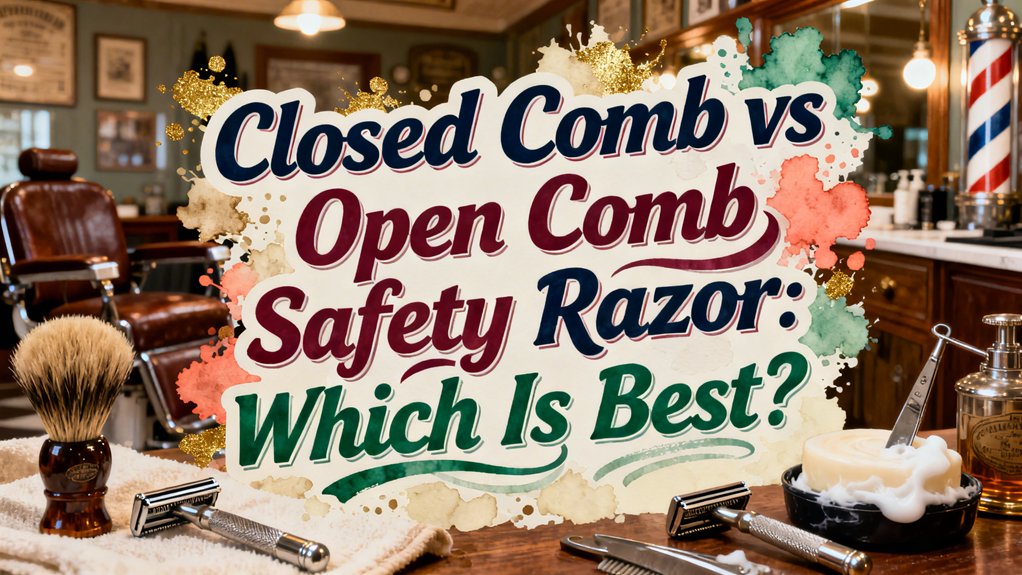 closed vs open comb razors