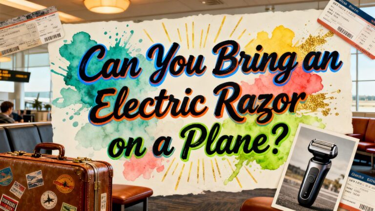 electric razor allowed onboard