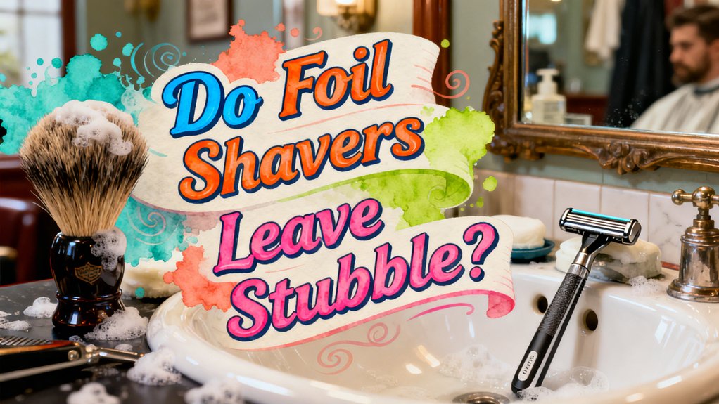 foil shavers leave stubble
