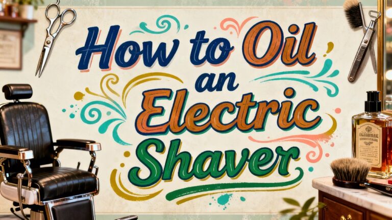 oil your electric shaver