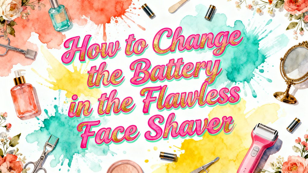 replace flawless face shaver battery