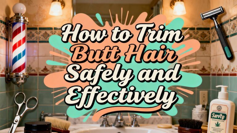 safe butt hair trimming