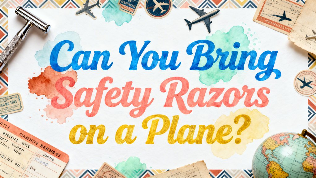 safety razors allowed aboard