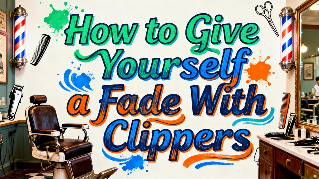 self fade with clippers