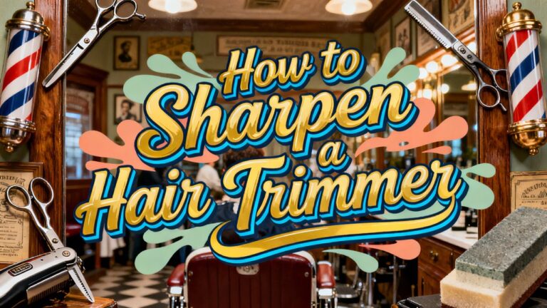 sharpen hair trimmer blades