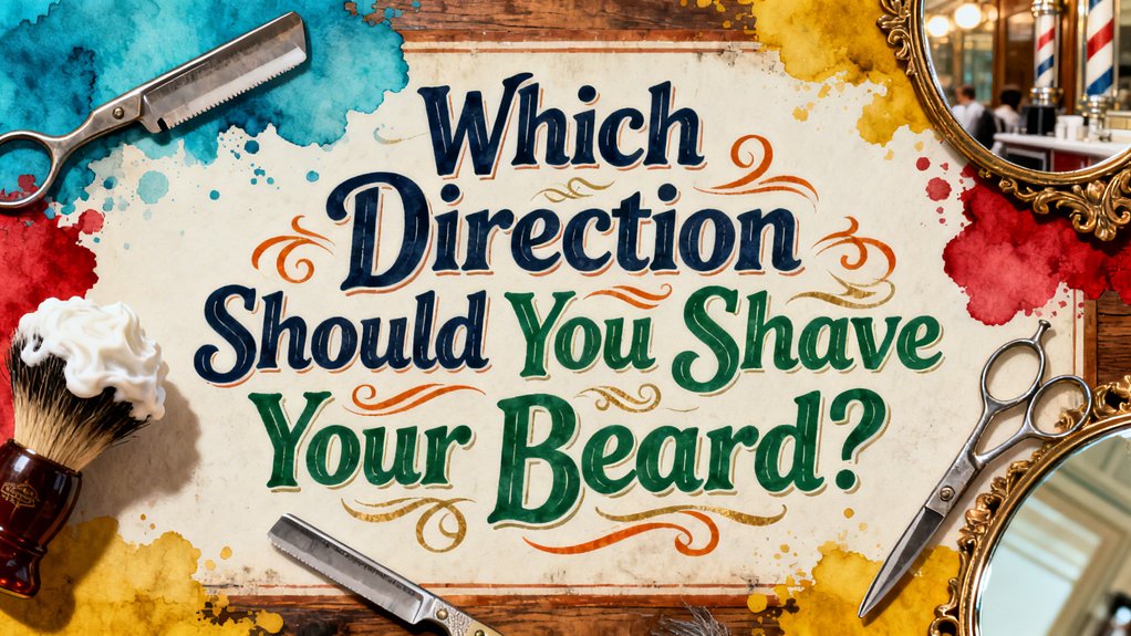 shave beard hair direction