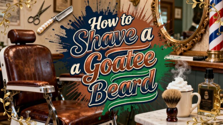 shave goatee beard carefully