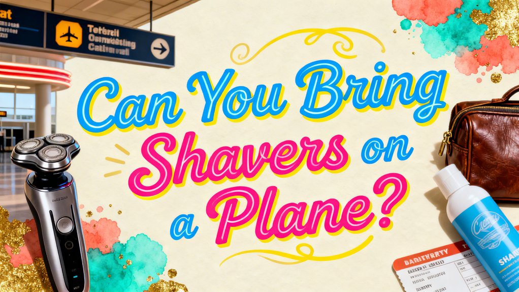 shavers allowed on planes