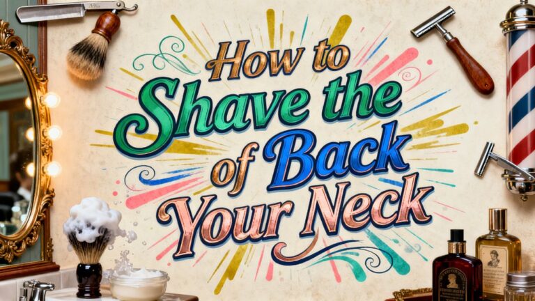 shaving neck back safely