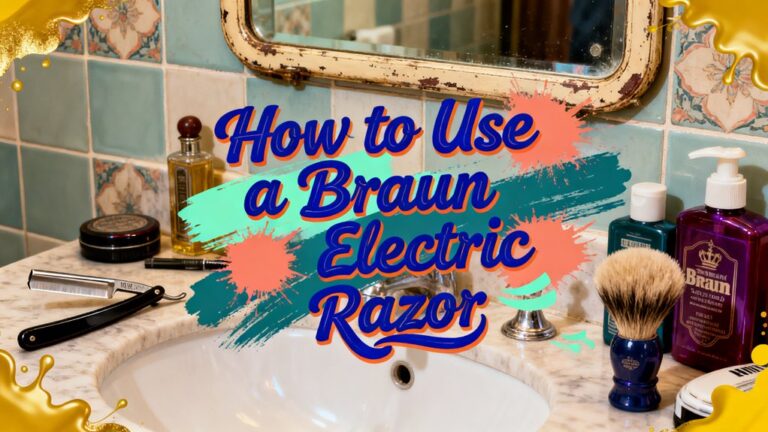 using braun electric razor
